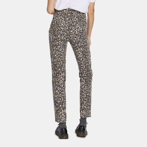 Volcom Women Skinny Jeans Leopard Print Brown 25 Casual High Waist Summer Edgy - Picture 11 of 11